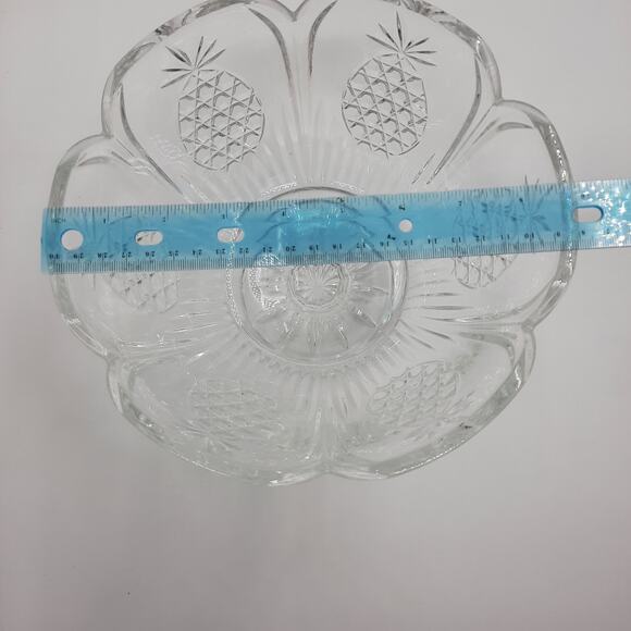 ShannoN Crystal by Godinger Lead Crystal Hospitality Pineapple Footed Bowl - Picture 8 of 16